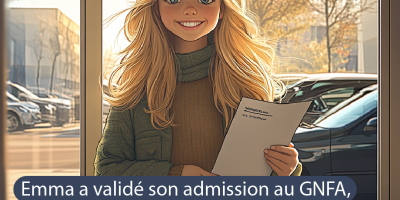 Les aventure d'Emma au GNFA ne continueront que si elle trouve le moyen de signer un contrat d'entreprise en alternance.